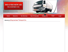 Tablet Screenshot of dhayreshwartransport.com